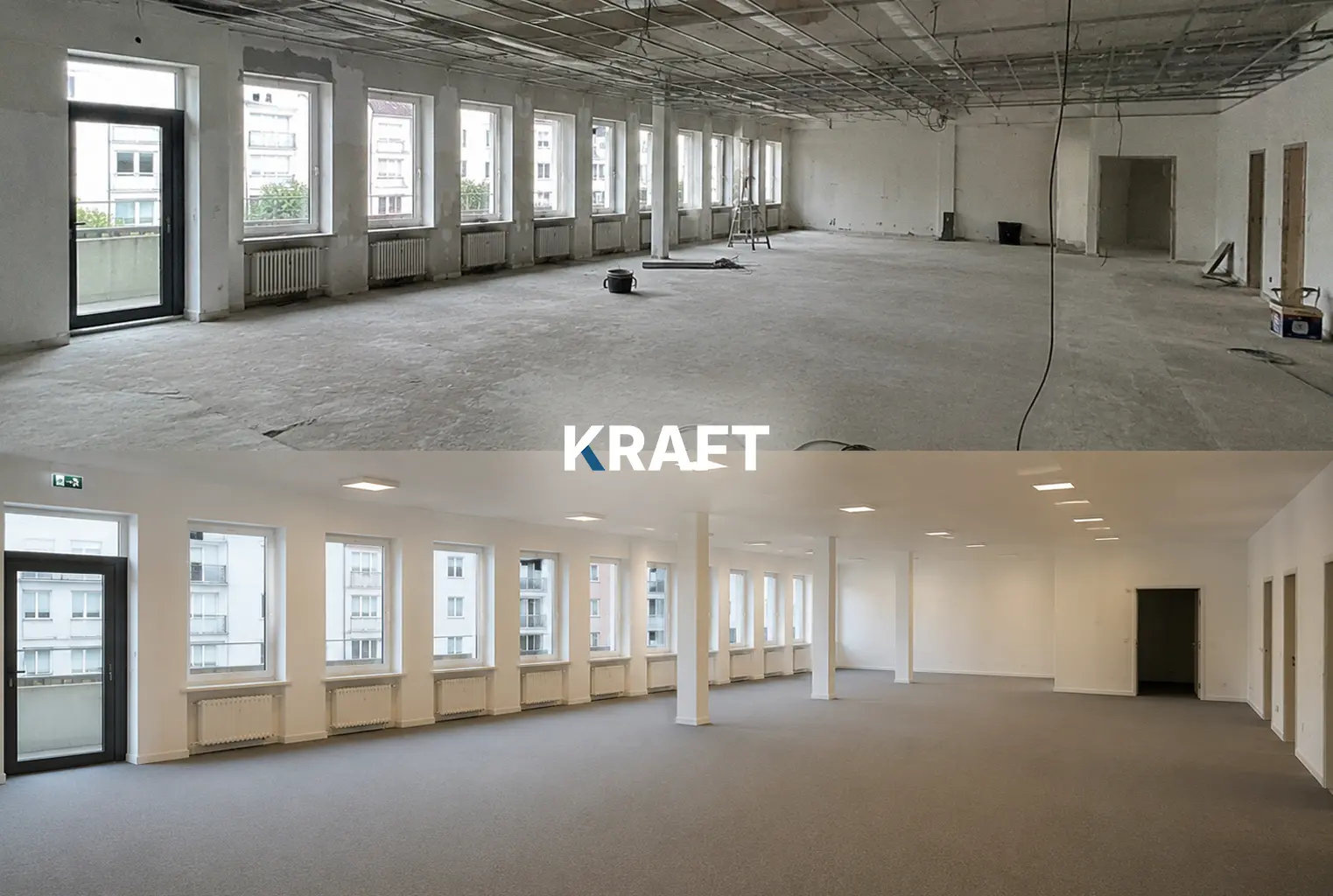 Büro- und Seminarraumsanierung in Köln-Ehrenfeld